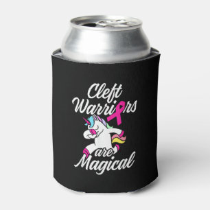 Cleft Palate Lip Warrior Unicorn Cleft Strong Awar Can Cooler