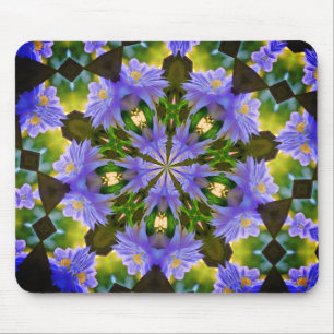Clematis Abstract Flower Art Mouse Pad