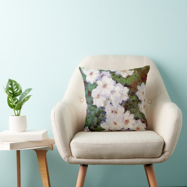 Clematis by Claude Monet Cushion (Chair)