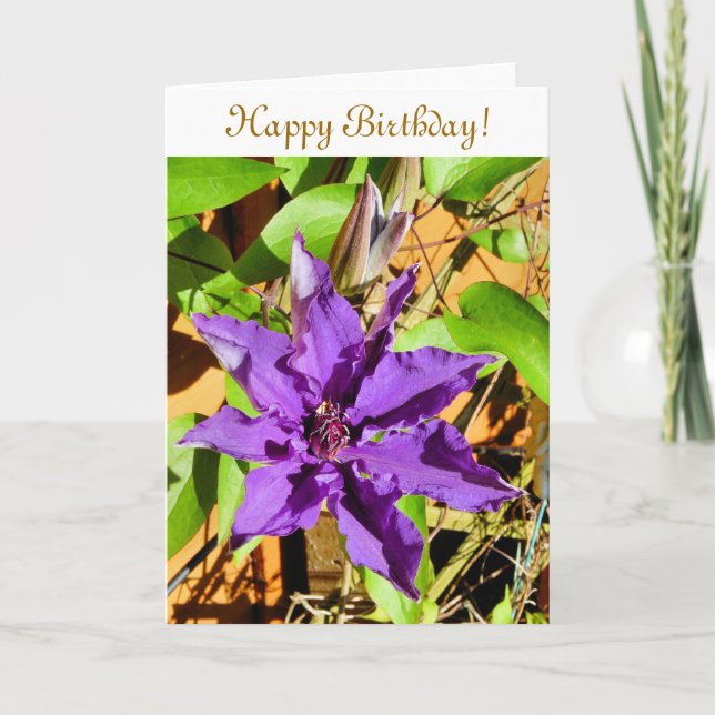 CLEMATIS CARD (Front)