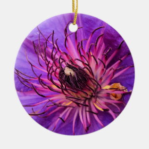 CLEMATIS CERAMIC TREE DECORATION