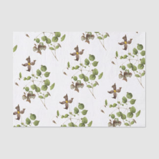 Clematis Flower Pattern Tissue Paper