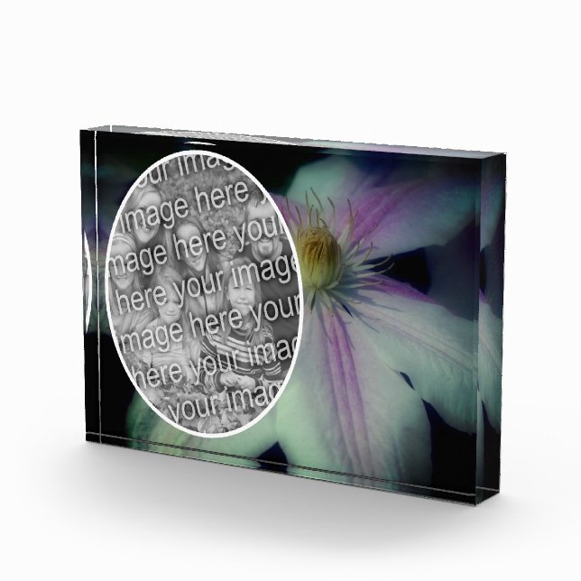 Clematis Flower Petals Create Your Own  Photo Block (Right)