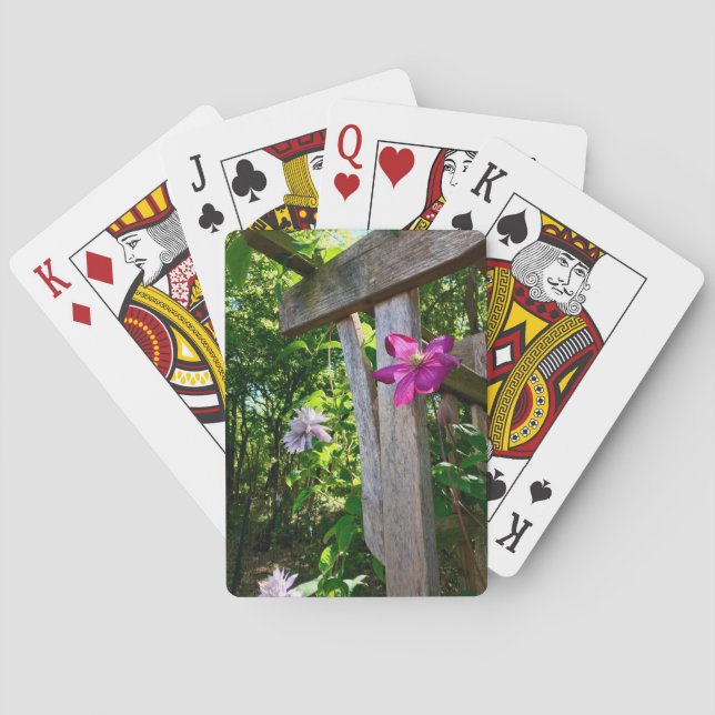 Clematis Flower Playing Cards (Back)