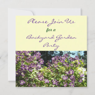 Clematis Garden Party Invitation