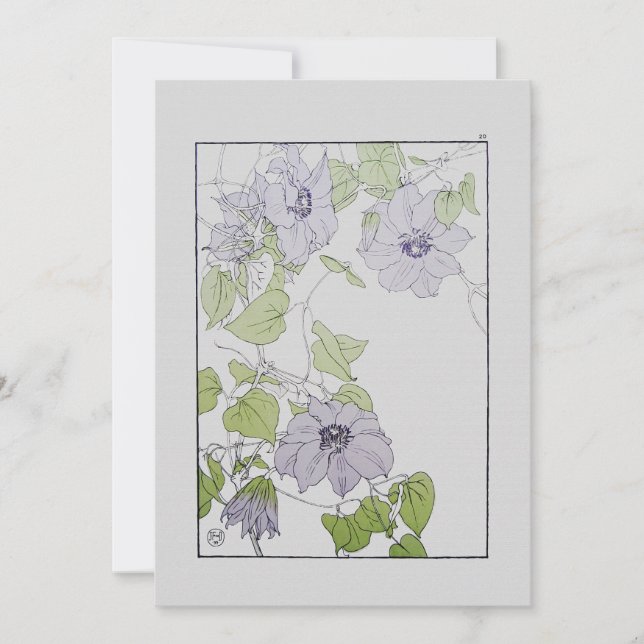 Clematis Holiday Card (Front)
