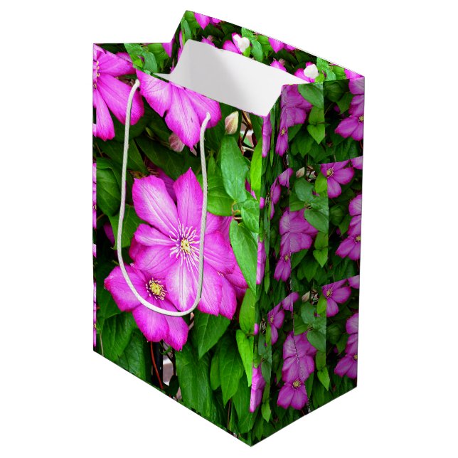 Clematis Medium Gift Bag (Front Angled)
