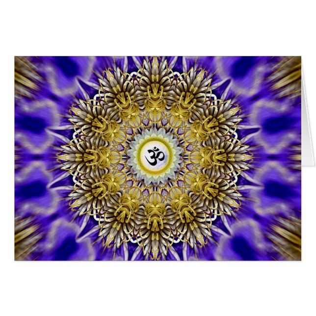 Clematis Om Card (Front Horizontal)