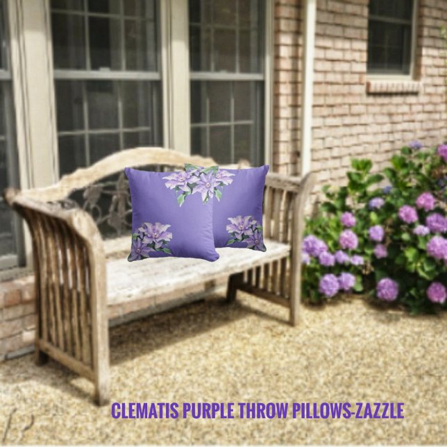 Clematis Purple Cushion (Creator Uploaded)