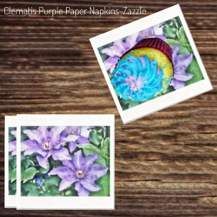 Clematis Purple Napkin