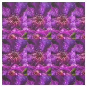 Clematis The President Fabric