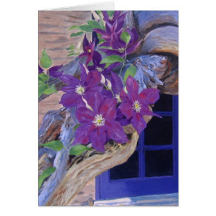 clematis vine card