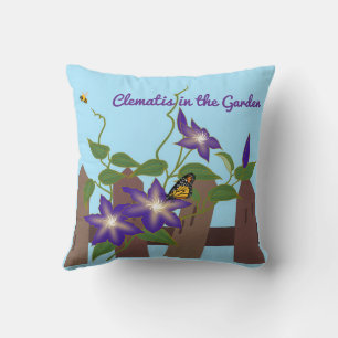 Clematis Vine in the Garden Cushion