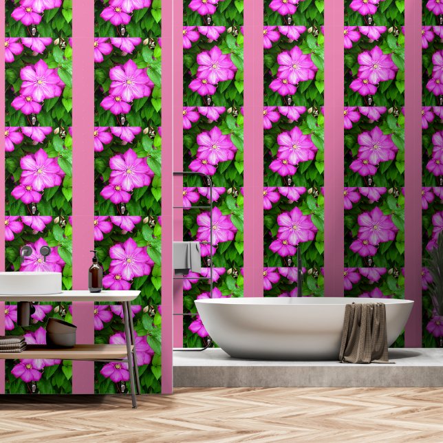 Clematis Wallpaper (Bathroom)