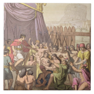 Clemency of Mayta-Capac: offers pardon to conquere Ceramic Tile