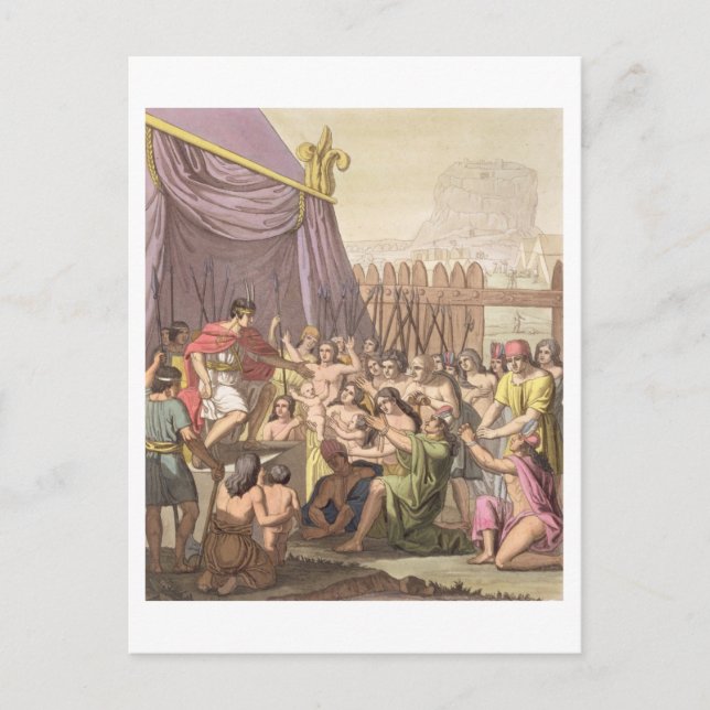 Clemency of Mayta-Capac: offers pardon to conquere Postcard (Front)