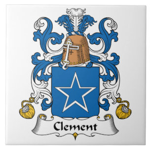 Clement Family Crest Ceramic Tile