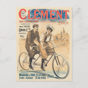 Clément Paris Vintage Poster 1895 Postcard