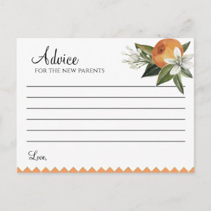 Clementine Baby Shower Postcard