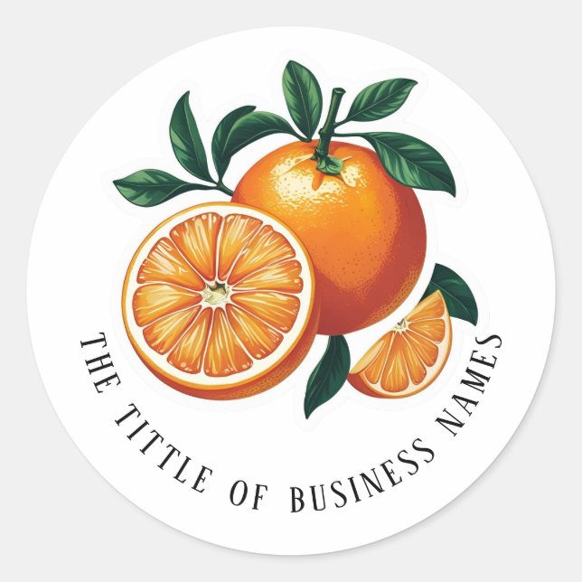Clementine  classic round sticker (Front)