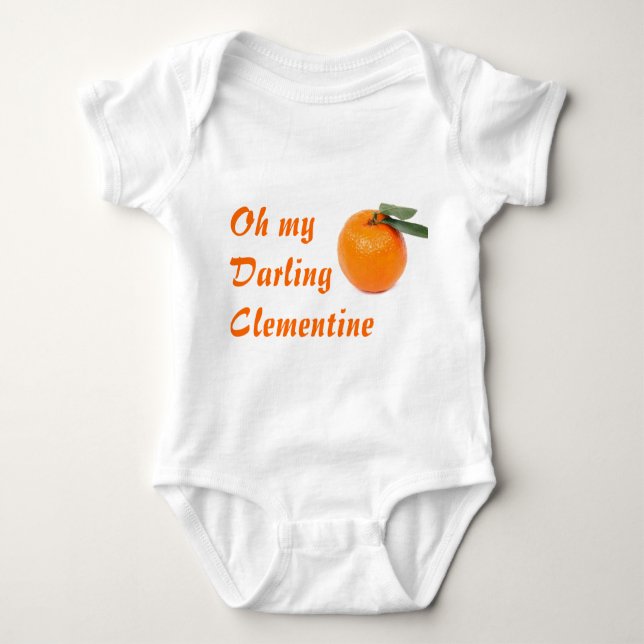 Clementine infant bodysuit creeper (Front)