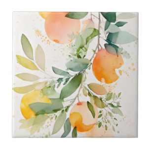 Clementine Mandarine Ceramic Tile