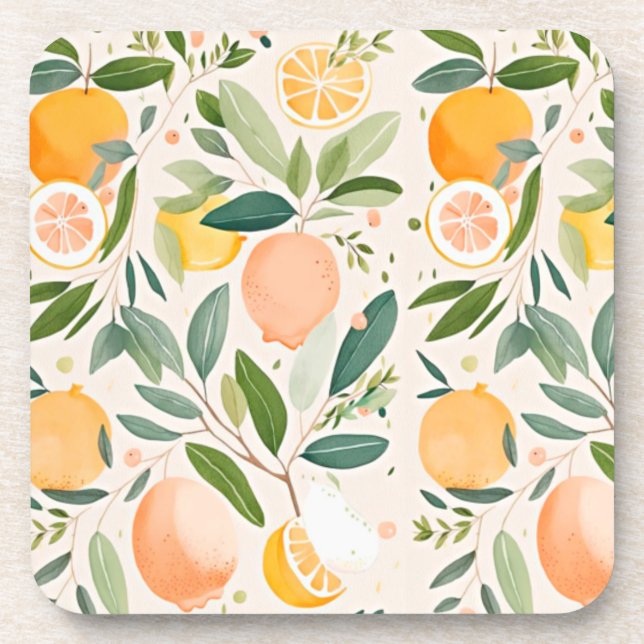 Clementine Mandarine Coaster (Front)