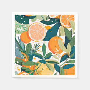 Clementine mandarine napkin