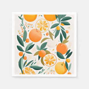 Clementine mandarine napkin