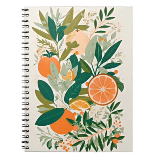 Clementine mandarine notebook (Front)