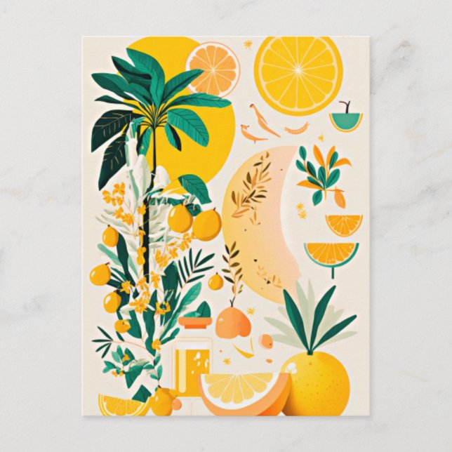 Clementine mandarine postcard (Front)