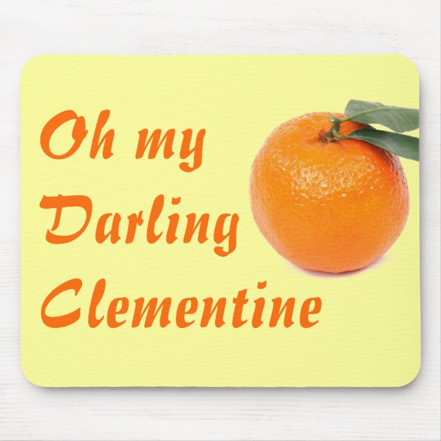 clementine mousepad (Front)