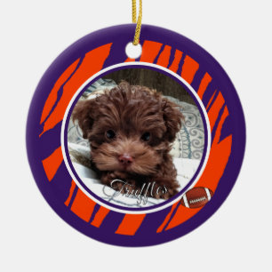 Clemson Dog Fan Customizable Ceramic Ornament