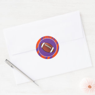Clemson Fan Customisable Classic Round Sticker