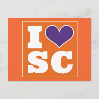 Clemson (SC) Tailgate Invitation Postcard