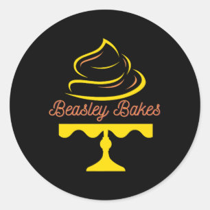 Clen Montessori School Beasley Bakes Fundraiser Te Classic Round Sticker