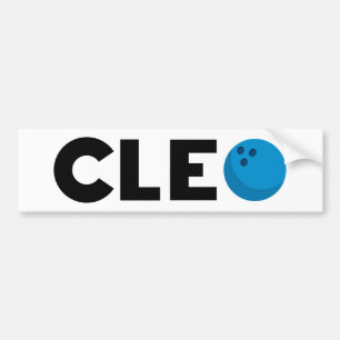 Cleo bowling bumper sticker