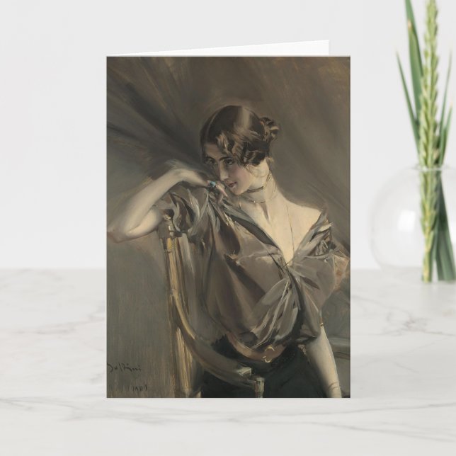 Cleo de Merode Greeting Card (Front)