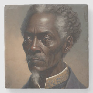 Cleon Portrait Paintings Stone Coaster