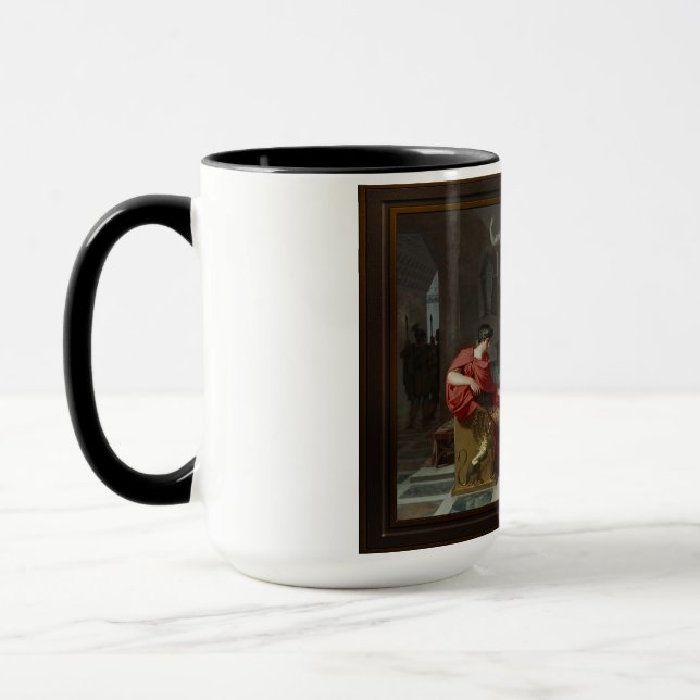 Cleopatra and Octavian by Louis Gauffier Mug (Left)