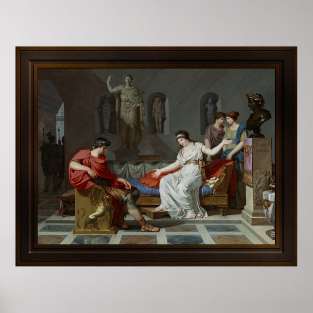 Cleopatra and Octavian by Louis Gauffier Poster (Front)