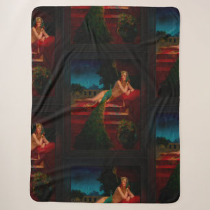 Cleopatra by Edward Mason Eggleston Sherpa Blanket