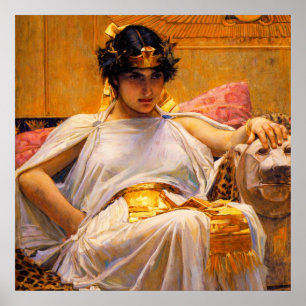 Cleopatra by John William Waterhouse Poster