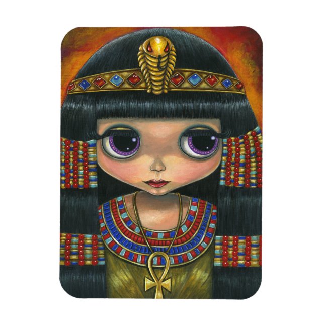 Cleopatra Doll Magnet Snake Headdress Cute (Vertical)