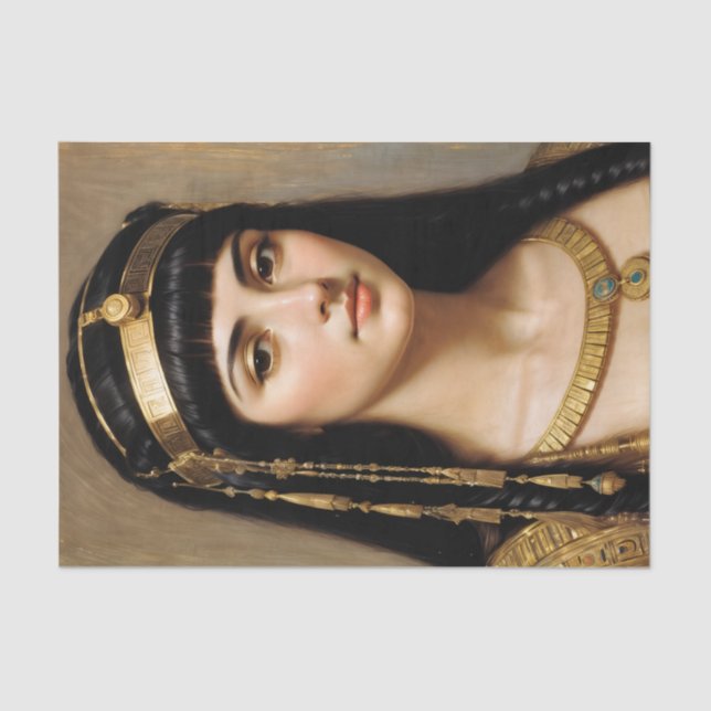 Cleopatra Egyptian Pharaoh Queen Art Tissue Paper (Front)