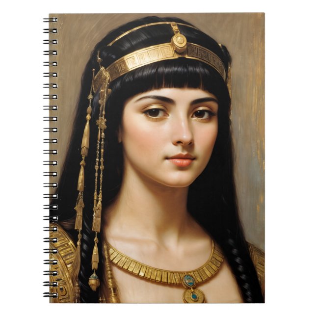 Cleopatra Egyptian Queen Art Notebook (Front)