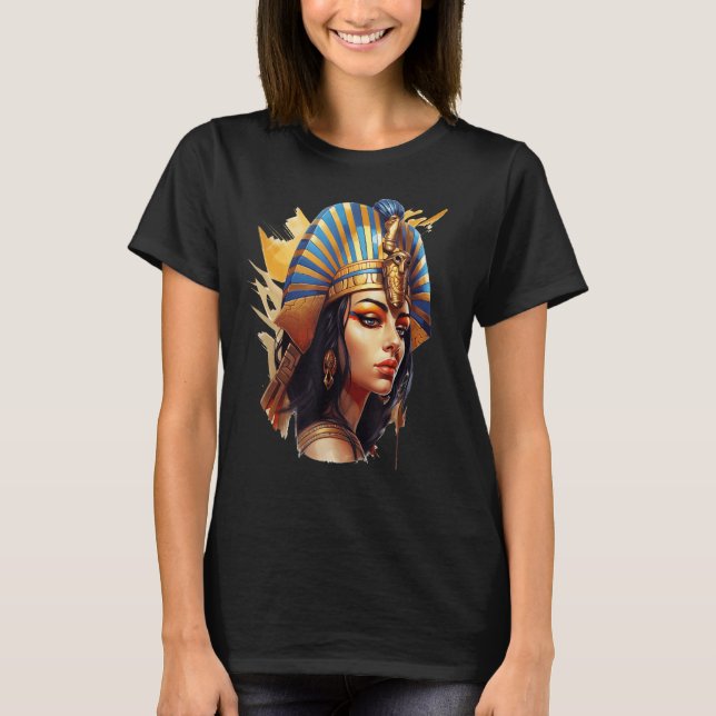 Cleopatra Egyptian Queen Goddess of Ancient Egypt  T-Shirt (Front)