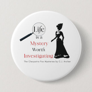 Cleopatra Fox Mysteries Pin Button Badge
