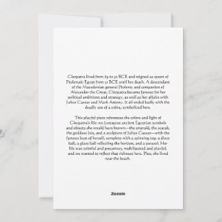 Cleopatra Holiday Card