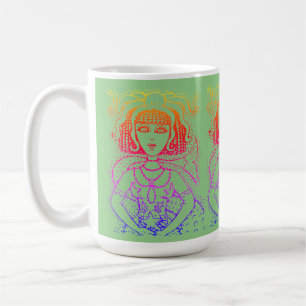 CLEOPATRA OCTOPUS MERMAID, FANTASY GOTH SIREN COFFEE MUG